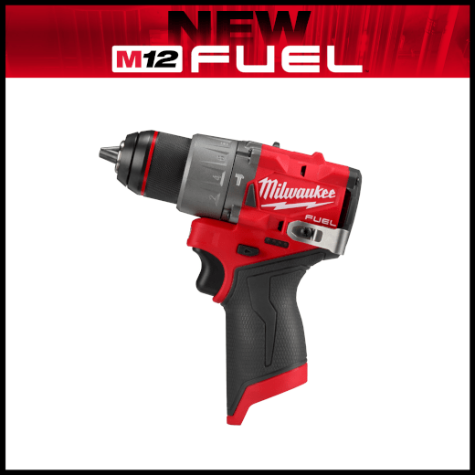 MILWAUKEE M12 FUEL GEN III 1/2" HAMMER DRILL / DRIVER (TOOL ONLY) - Kilrich Building Centres