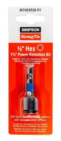 Main 2 - SIMPSON 3/8" HEX POWER BIT 1
PACK -