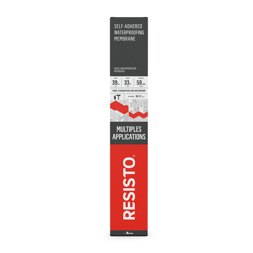 18" RESISTO FOUNDATION WATERPROOFING MEMBRANE (50' ROLL) - Kilrich Building Centres