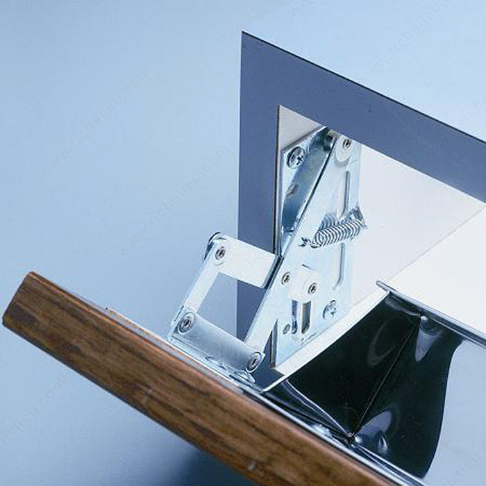 Main 2 - SPRING ACTION HINGE - ZINC-COATED (2 PACK) -