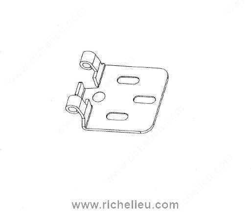 Main 3 - HINGES (1/2" OVERLAY) - BRUSHED NICKEL (2 PACK) -