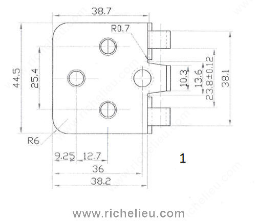Main 4 - HINGES (1/2" OVERLAY) - BRUSHED NICKEL (2 PACK) -