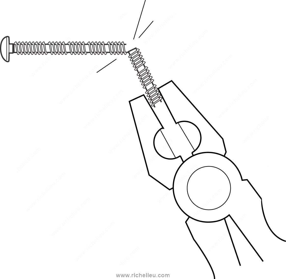 Main 3 - BREAK-A-WAY SCREW 8/32 #8 X 2"
ZINC (12) -