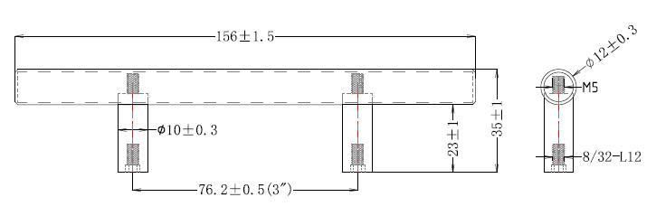 Main 2 - PULL METAL 76MM (8/32) BRUSHED
ORB -