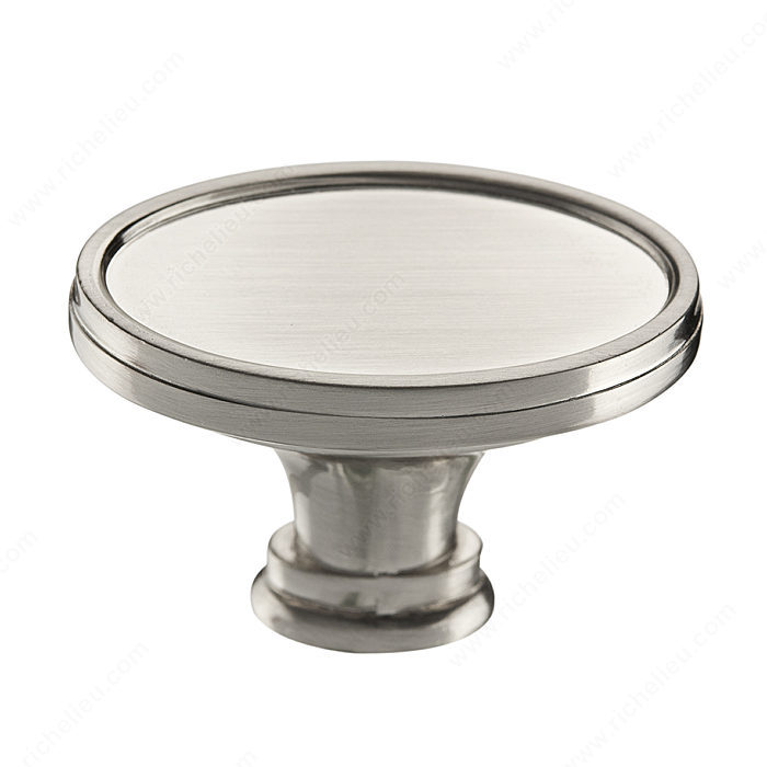 OVAL KNOB 39MM BRUSHED NICKEL - Kilrich Building Centres
