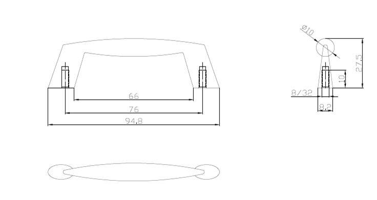 Main 2 - PULL METAL 3'' ANTIQUE NICKEL -