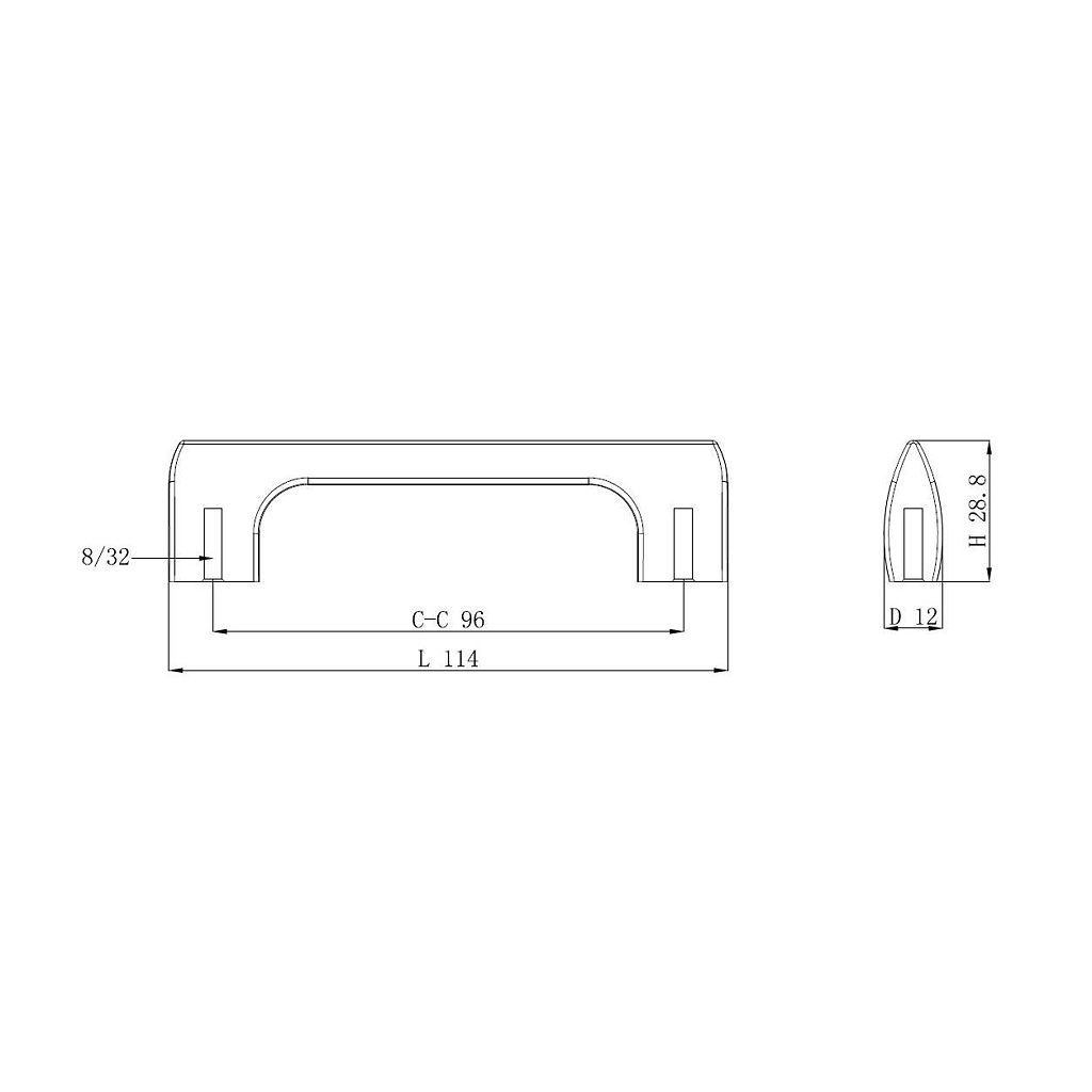 Main 2 - URBAN PULL 96MM BRUSHED OIL
RUBBED BRONZE -
