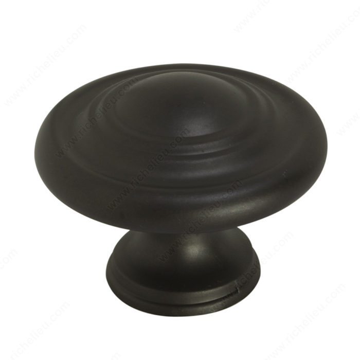 KNOB MET.1-3/4"(8/32)MATTE BLACK - Kilrich Building Centres