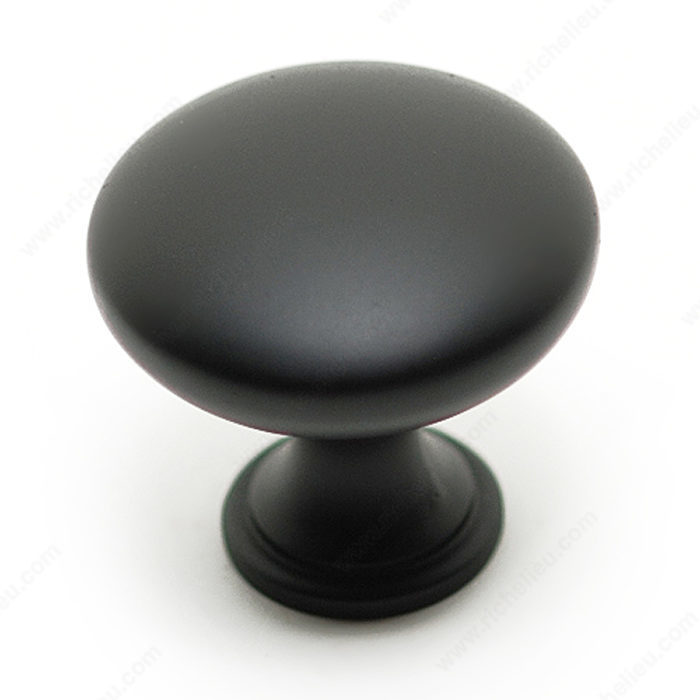 KNOB MET.30MM(8/32)MATTE BLACK - Kilrich Building Centres