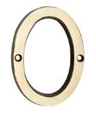 TAYMOR CLASSIC STYLE SOLID BRASS HOUSE NUMBER (#0) - Kilrich Building Centres