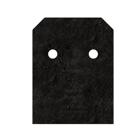 SIMPSON AVANT 4" DECORATIVE POST BASE SIDE PLATE 2-PACK - BLACK - Kilrich Building Centres