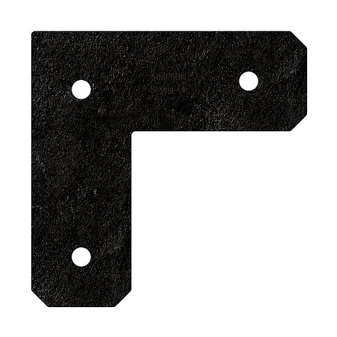 SIMPSON AVANT 4" ORNAMENTAL L-STRAP - BLACK - Kilrich Building Centres