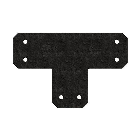 SIMPSON AVANT 4" ORNAMENTAL T-STRAP - BLACK - Kilrich Building Centres