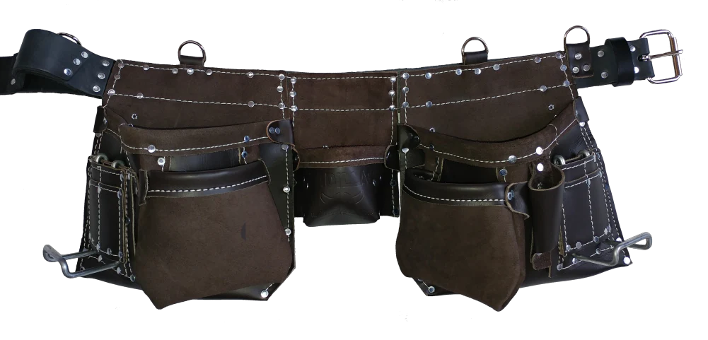 VIKING LEATHER CADILLAC NAIL APRON (BROWN) - Kilrich Building Centres