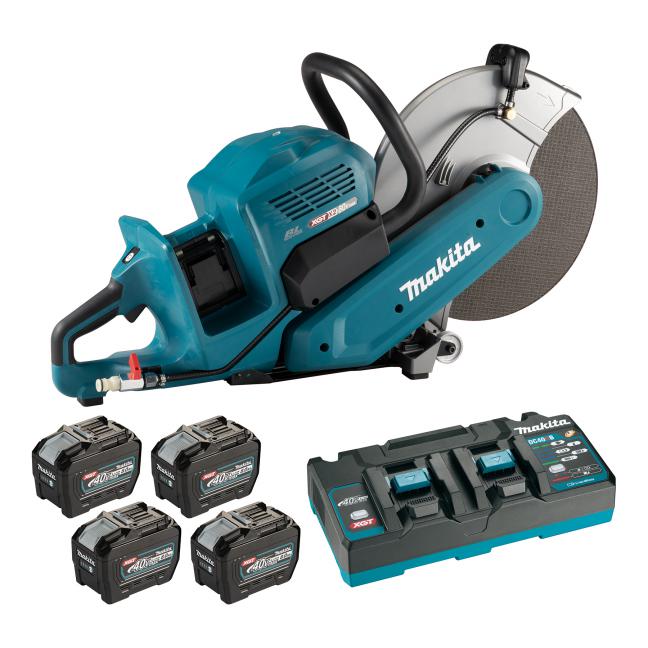 MAKITA 80V MAX XGT BRUSHLESS CORDLESS 14" POWER CUTTER w/AFT & XPT (8.0Ah x4 KIT) - Kilrich Building Centres