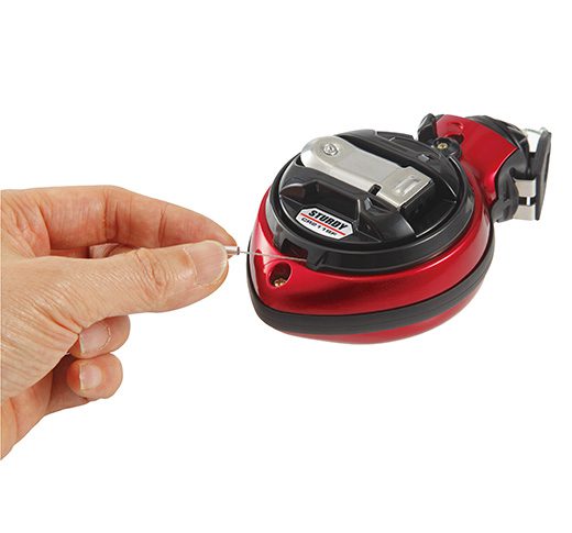 Main 4 - TAJIMA CHALK-RITE STURDY 1mm EXTRA BOLD w/ CLIP-N-HOLD & WEAR RESISTANT TIP - RED -