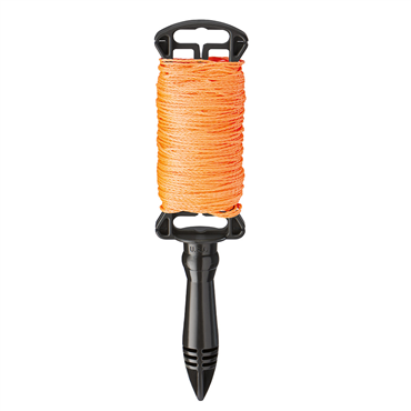 250' BRAIDED STRINGLINE w/ REEL - ORANGE - Kilrich Building Centres