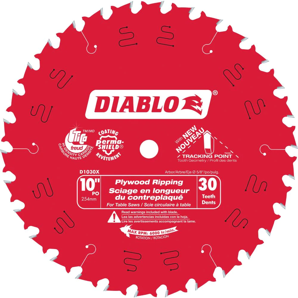 DIABLO 10" 30-TOOTH RIPPING CIRCULAR SAW BLADE - Kilrich Building Centres