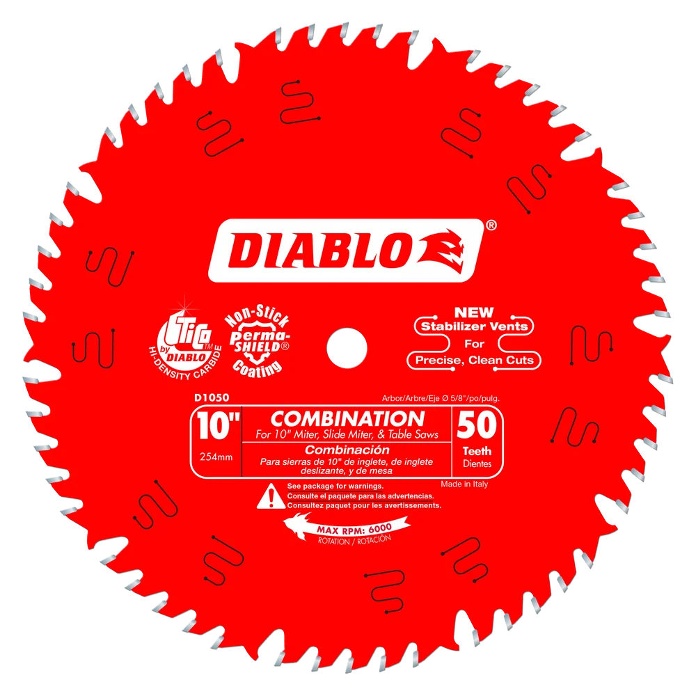 DIABLO 10" 50-TOOTH COMBINATION CIRCULAR SAW BLADE - Kilrich Building Centres