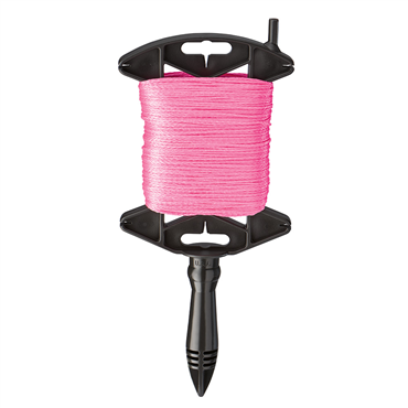 500' BRAIDED STRINGLINE w/ REEL - PINK - Kilrich Building Centres