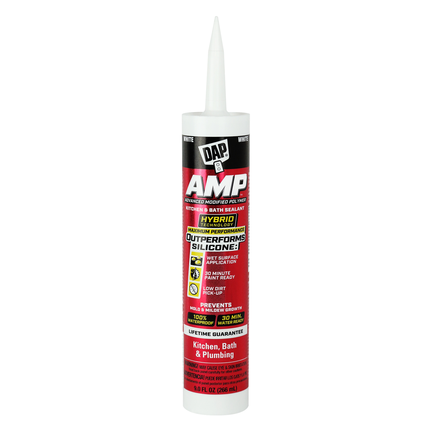 DAP AMP KITCHEN & BATH SEALANT - CRYSTAL CLEAR (266 ml) - Kilrich Building Centres
