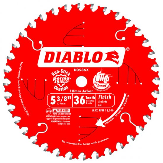 5-3/8 X 36T TRIM SAW BLADE - Kilrich Building Centres