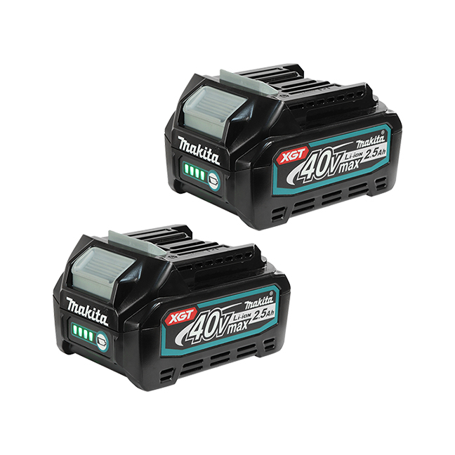 Main 4 - MAKITA 40Vmax XGT BRUSHLESS 2-TOOL COMBO KIT w/ IMPACT DRIVER, HAMMER DRILL, (2) 2.5Ah BATTERIES & CHARGER -