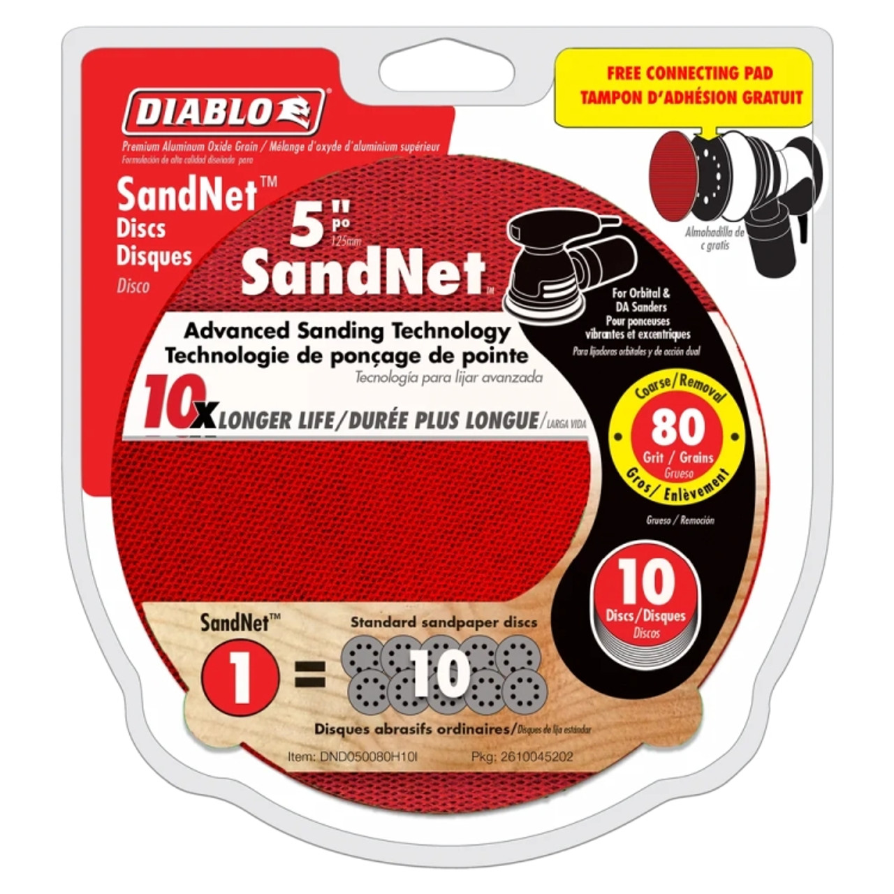DIABLO 5" SANDNET  - 80G
Random Orbital Sanding Disks - Kilrich Building Centres