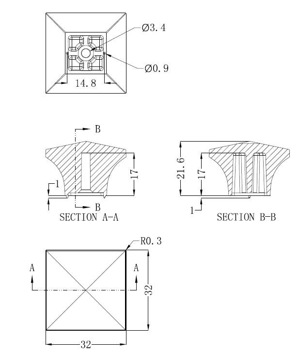 Main 5 - KNOB 32MM (8/32) BRUSHED NICKEL -