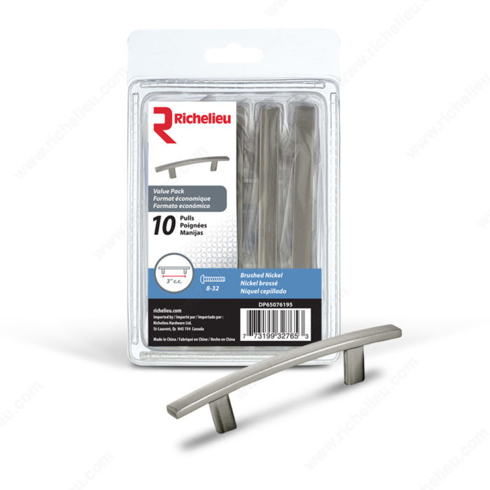ARCH PULL 3" (8/32) BRUSHED
NICKEL - Kilrich Building Centres