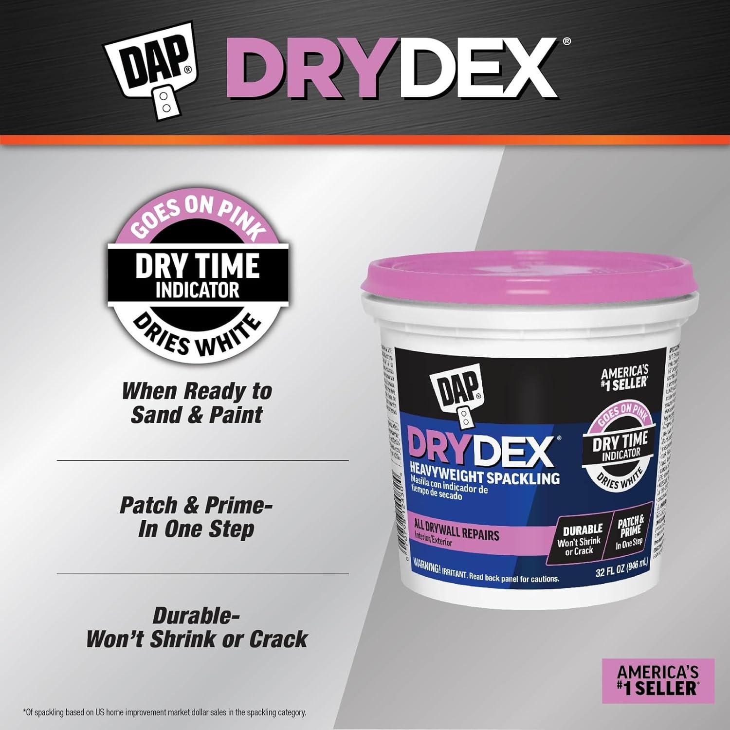Main 2 - DAP DRYDEX INTERIOR / EXTERIOR SPACKLING (236 ML) -