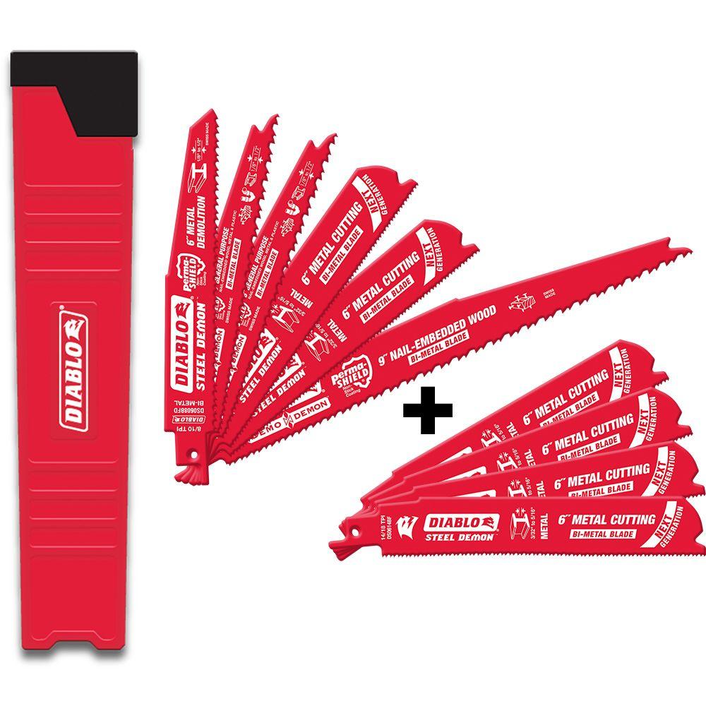 DIABLO RECIPROCATING SAW BLADE KIT (12 PIECES) - Kilrich Building Centres