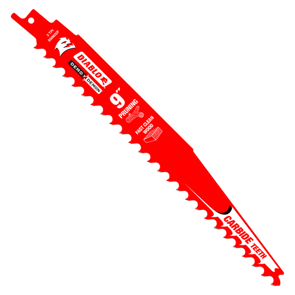 DIABLO 9" 3-TPI CARBIDE-TIPPED PRUNING RECIPROCATING SAW BLADE - Kilrich Building Centres