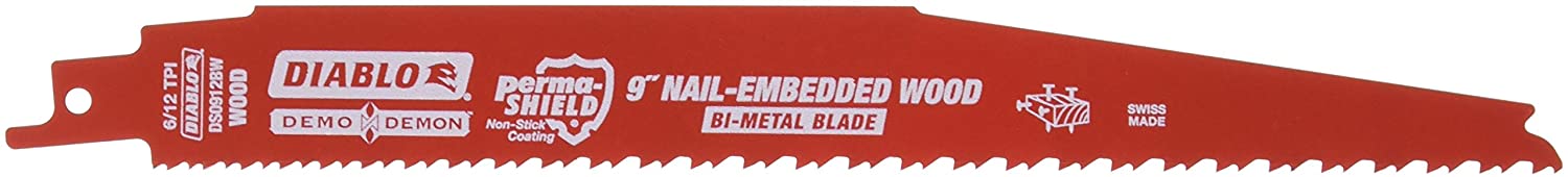 DIABLO 9" 6/12-TPI BI-METAL / NAIL-EMBEDDED WOOD BLADE - Kilrich Building Centres
