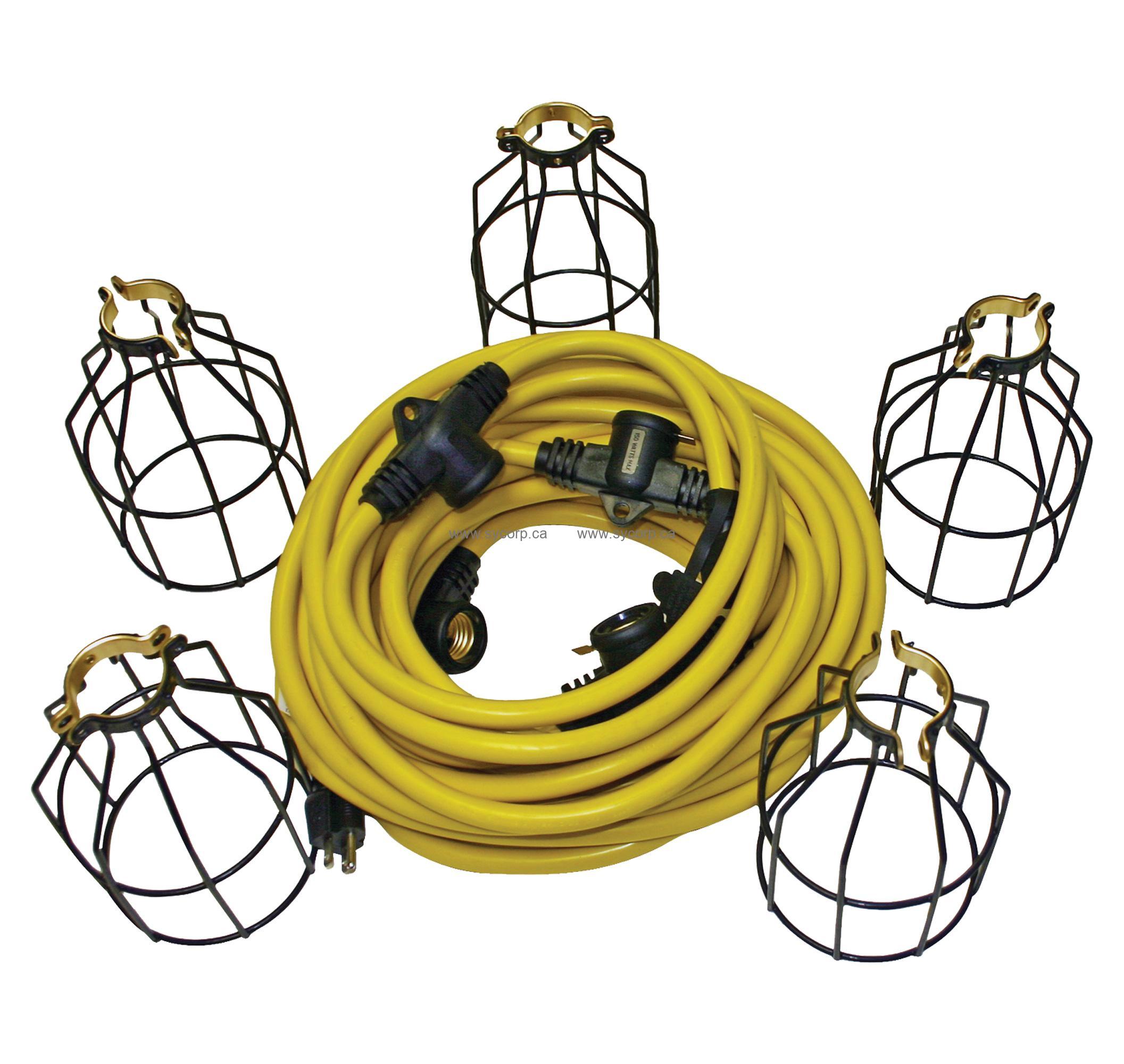 UNEX 50' 5-LAMP STRINGLIGHT SET (500 watts) - Kilrich Building Centres