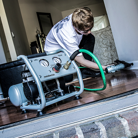 Main 2 - METABO 1 GALLON OIL-FREE PORTABLE QUIET AIR COMPRESSOR -