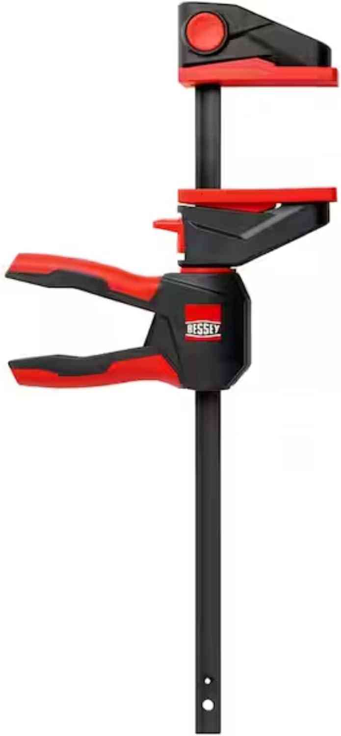 BESSEY 12" ONE-HAND TRIGGER CLAMP w/ 360° ROTATING HANDLE (85 - 300 lbs) - Kilrich Building Centres