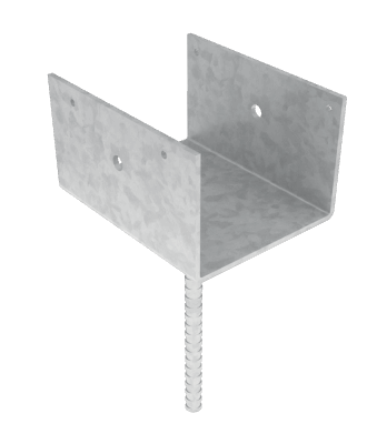 4" x 6" ROUGH POST HOLDER - GALVANIZED (EPBH46R) - Kilrich Building Centres