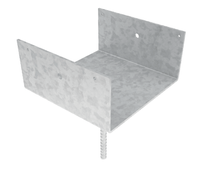 8"X8" BLACK  POST HOLDER HOT DIP
RGH - Kilrich Building Centres