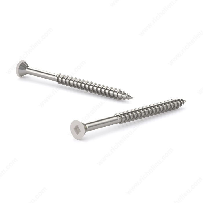 2" #8 FLAT-HEAD PAINTED SCREW - WHITE (100 PACK) - Kilrich Building Centres