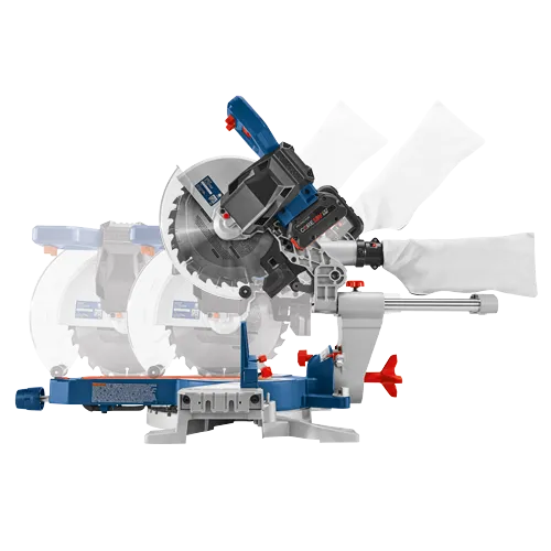 Main 3 - BOSCH 18V PRO FACTOR 10" SLIDING MITER SAW w/ 8.0ah CORE PERFORMANCE BATTERY -