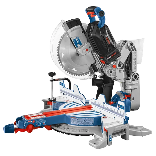 Main 4 - BOSCH 18V PROFACTOR 12" DUAL-BEVEL GLIDE MITER SAW KIT w/ 8.0 Ah CORE PERFORMANCE BATTERY -