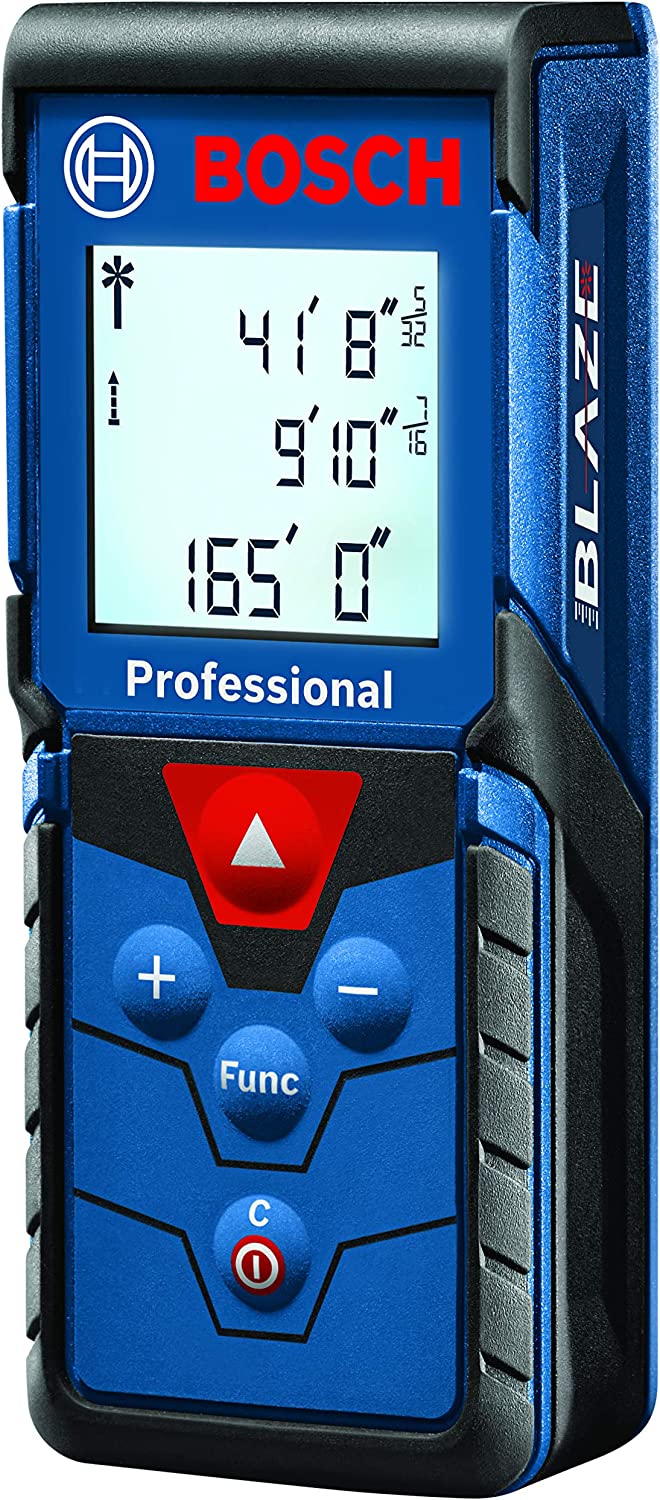 BOSCH BLAZE PRO LASER DISTANCE MEASURE w/ BACKLIT DISPLAY - Kilrich Building Centres