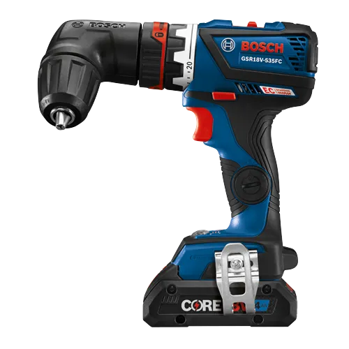 Main 8 - BOSCH 18V DRILL / DRIVER w/ 5-IN-1 FLEXICLICK SYSTEM w/ 4.0 Ah BATTERY & CHARGER -