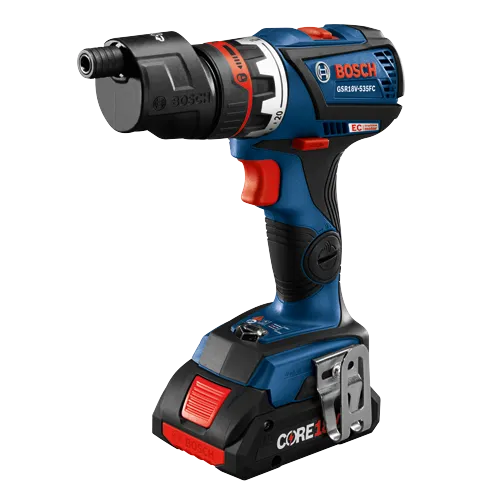 Main 10 - BOSCH 18V DRILL / DRIVER w/ 5-IN-1 FLEXICLICK SYSTEM w/ 4.0 Ah BATTERY & CHARGER -
