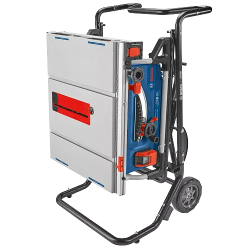 Main 2 - BOSCH 10" JOBSITE TABLESAW w/ GRAVITY RISE WHEELED STAND (15 AMP) -
