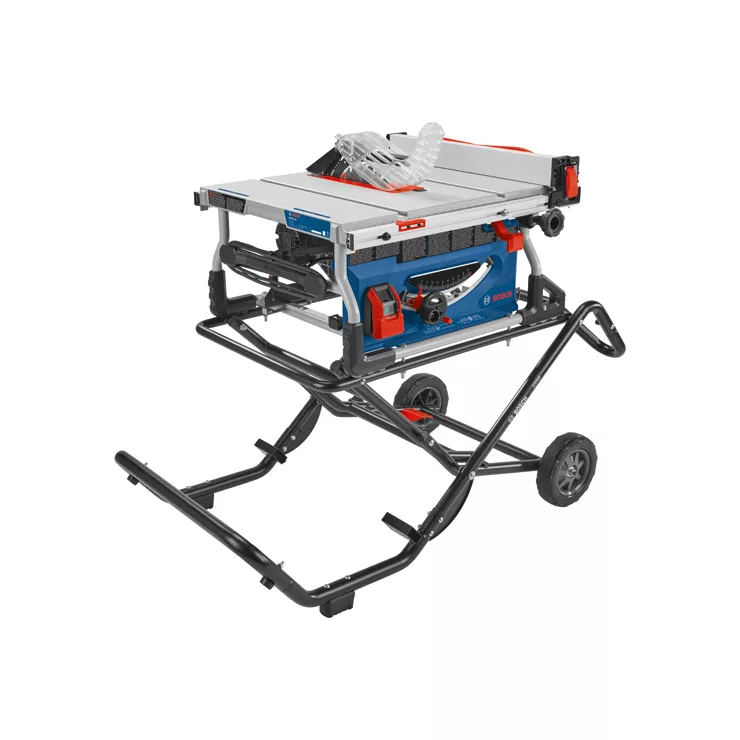 BOSCH 10" JOBSITE TABLESAW w/ GRAVITY RISE WHEELED STAND (15 AMP) - Kilrich Building Centres