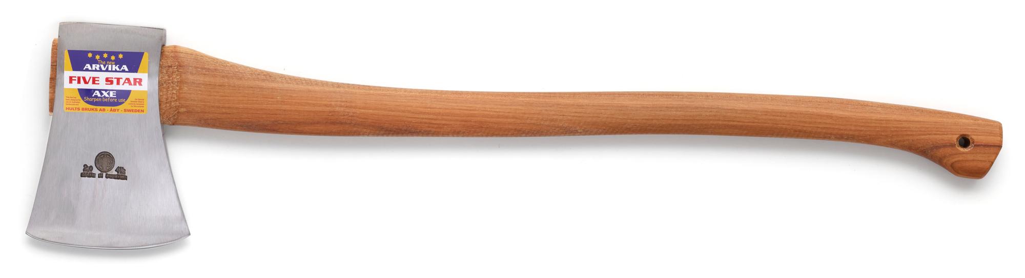 Main 1 - HULTAFORS ARVIKA FELLING AXE w/ 32" HICKORY HANDLE (4.5 lbs) -