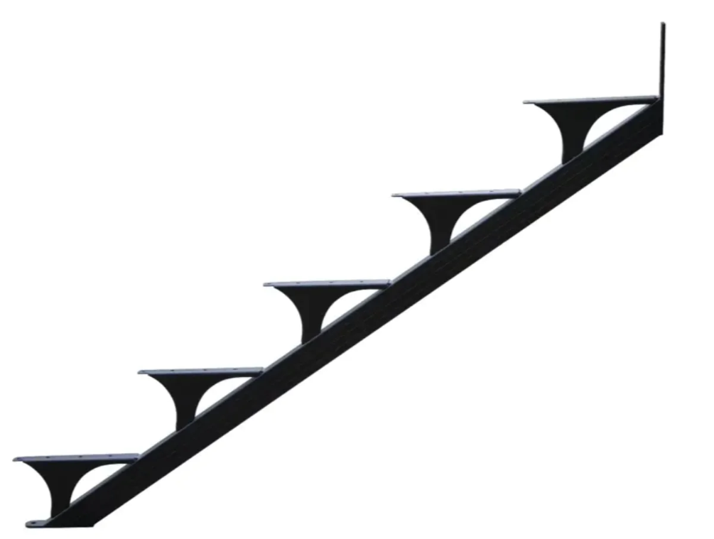 5 STEP STAIR STRINGER SET
(BLACK) - Kilrich Building Centres