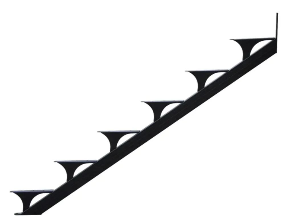 6 STEP STAIR STRINGER SET
(BLACK) - Kilrich Building Centres